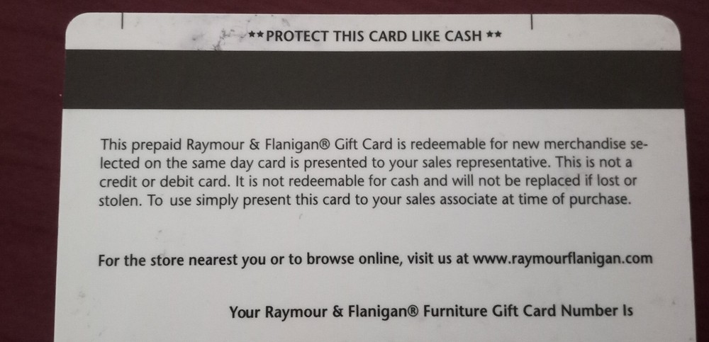 Raymour & Flanigan $100 Gift Card