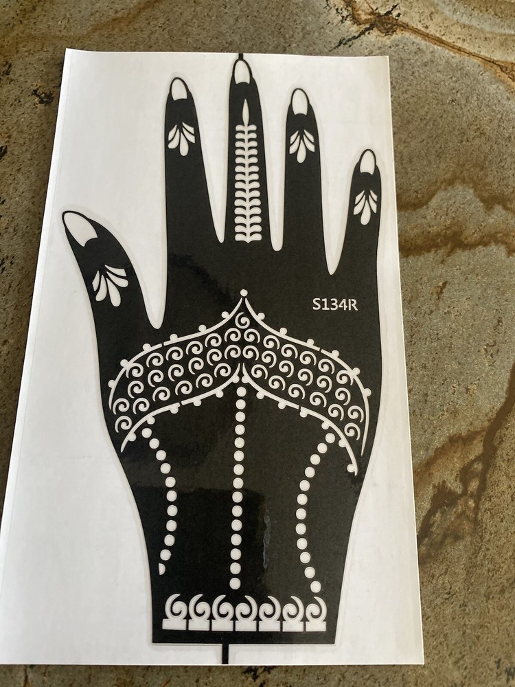Full Hand Henna Stencil #S134R