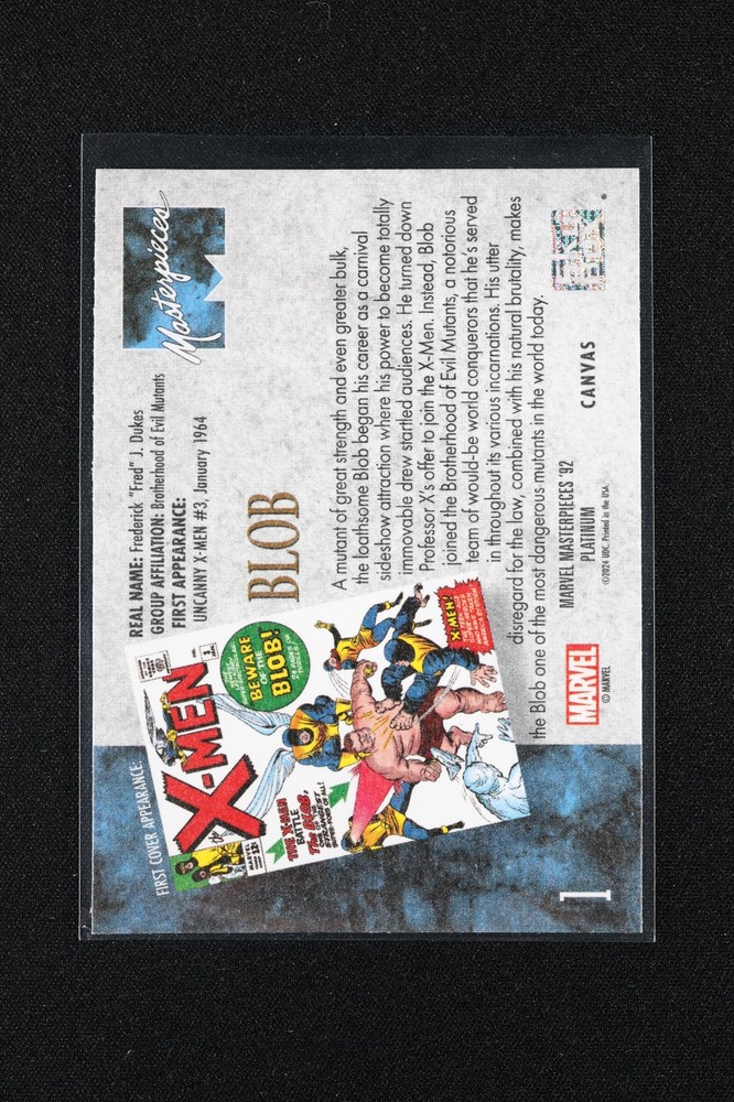 2024 SkyBox Marvel Masterpieces ’92 Platinum Canvas Pick Your Card