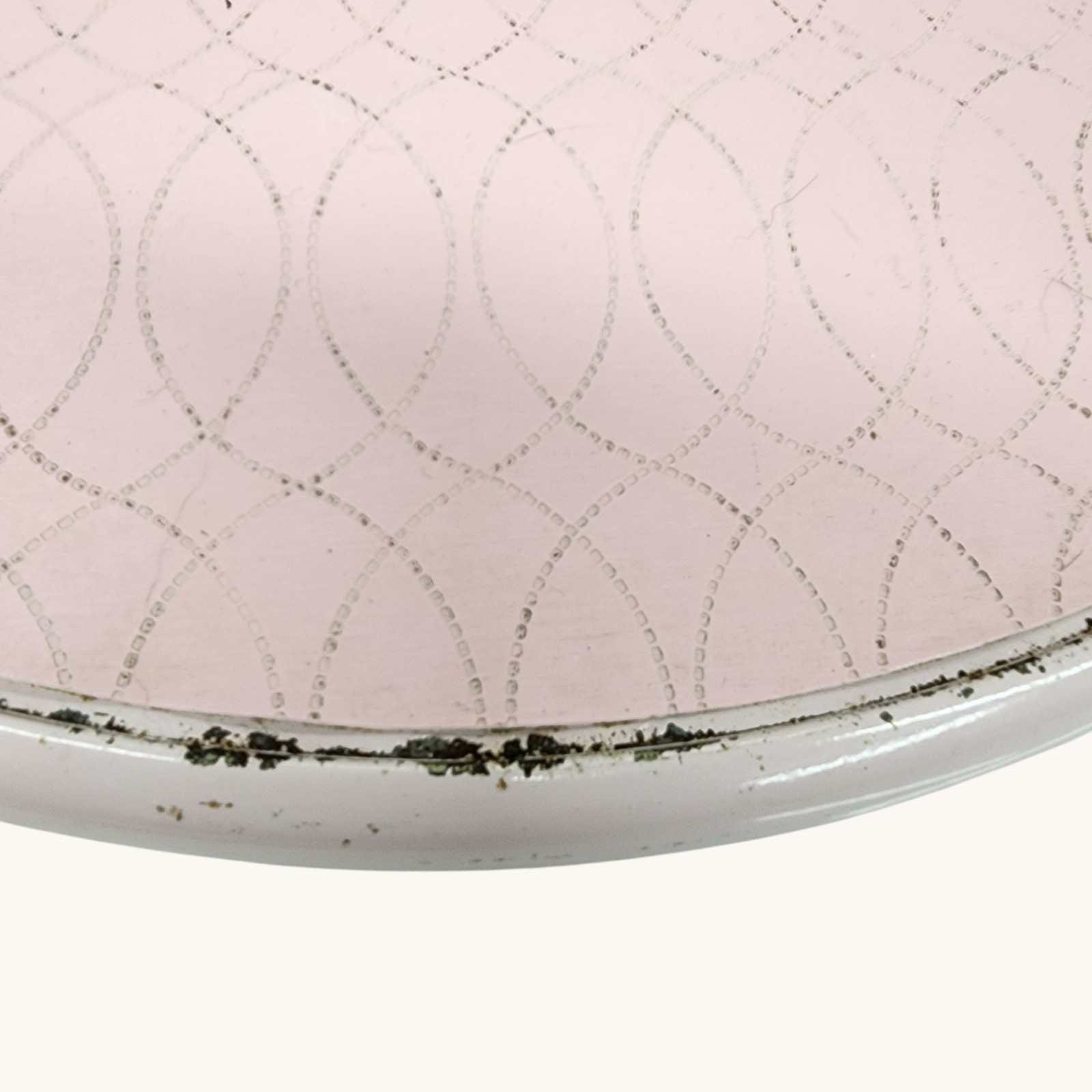 Vintage BORG Pink Art Deco Bathroom Scale Oval MCM 0–300 lbs Regency FLAWS