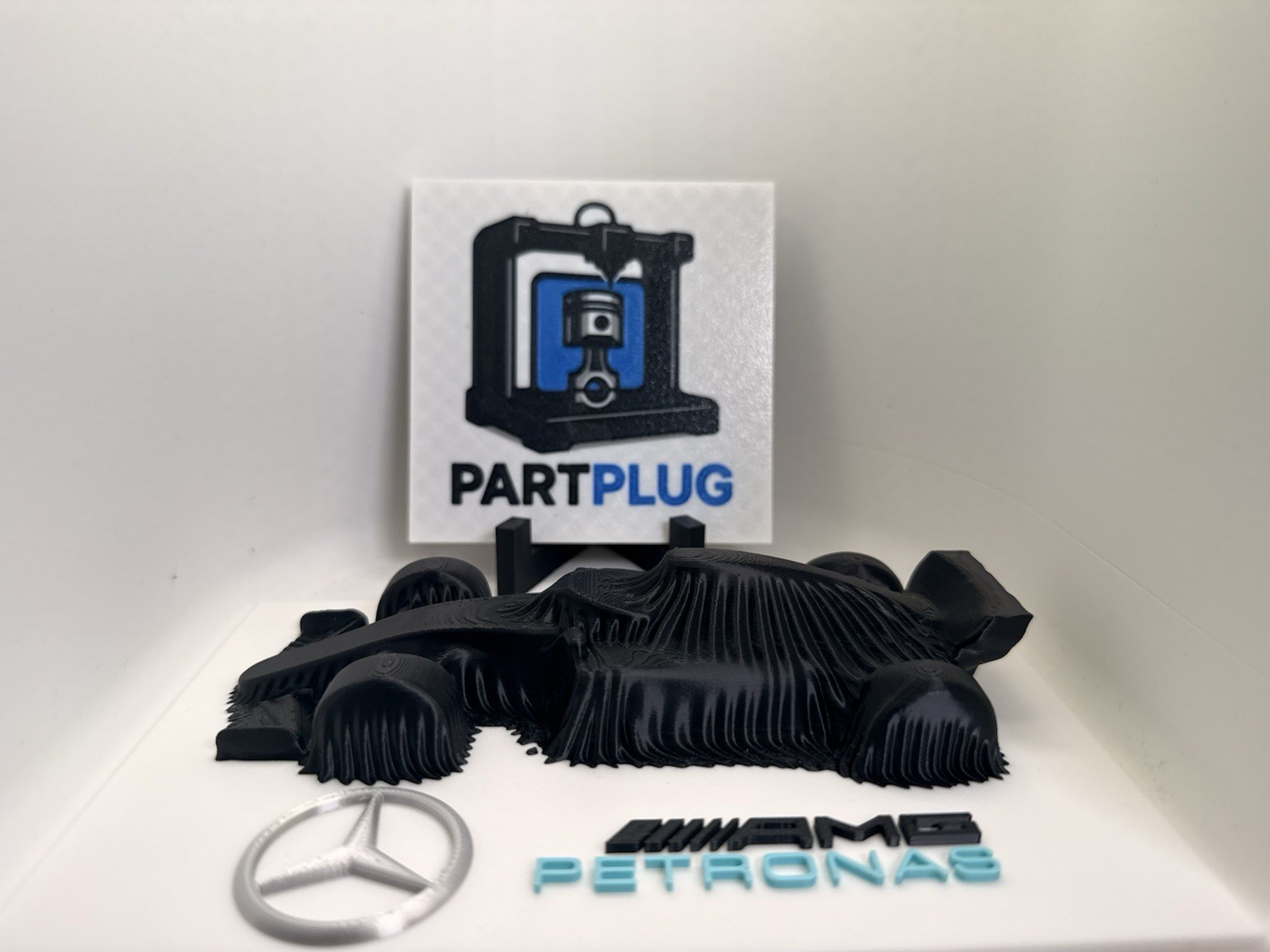 Mercedes AMG Petronas F1 Car Art Decor Logo Gift For Fan Collector Man Cave Desk