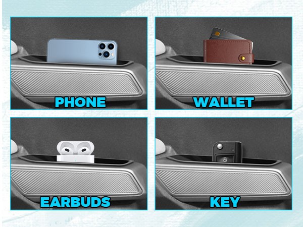 4X For 2021-2025 Ford Bronco Accessories Side Door Handle Armrest Organizer Box