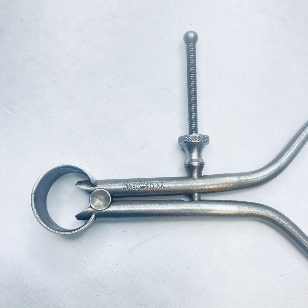 Starrett 275A-5 5" Toolmakers' Spring-Type Outside Caliper Round Leg- Solid Nut