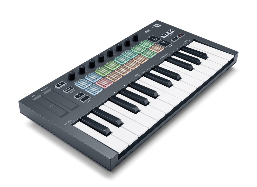 Novation FLkey Mini 25-Mini-Key MIDI Keyboard Controller For FL Studio+Stand