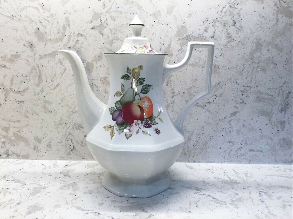Johnson Brothers Fresh Fruit Pattern Large Size Coffee Pot