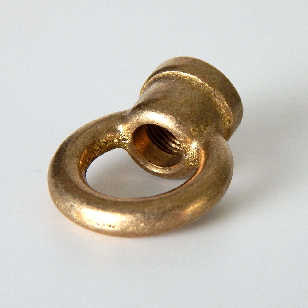 Female 1/8 IP Solid Brass 1 inch O.D. Lighting Loop Ring
