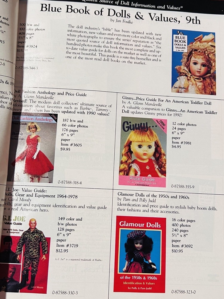 Vintage Doll Reader Catalogs With Inserts Still In Tact. Excellent Condition