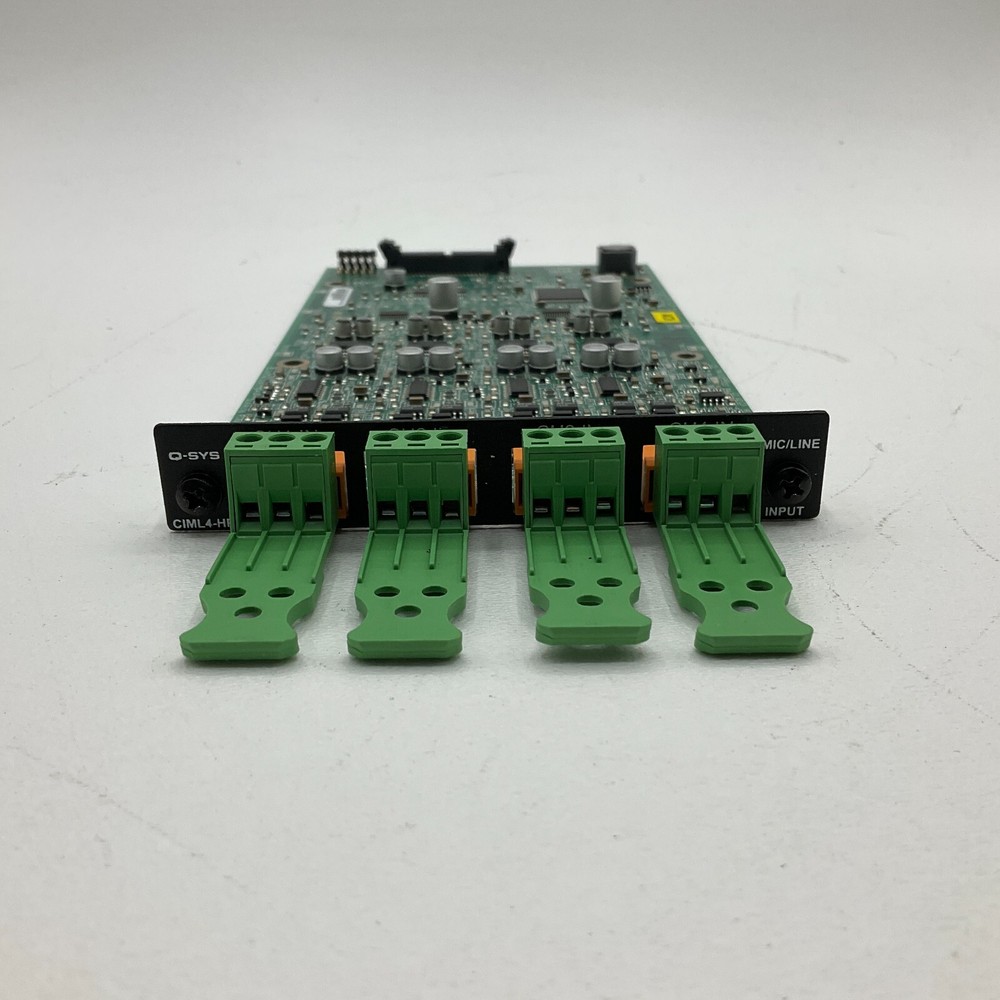 QSC Q-SYS CIML4-HP High Performance Mic/Line Analog Input Card #4