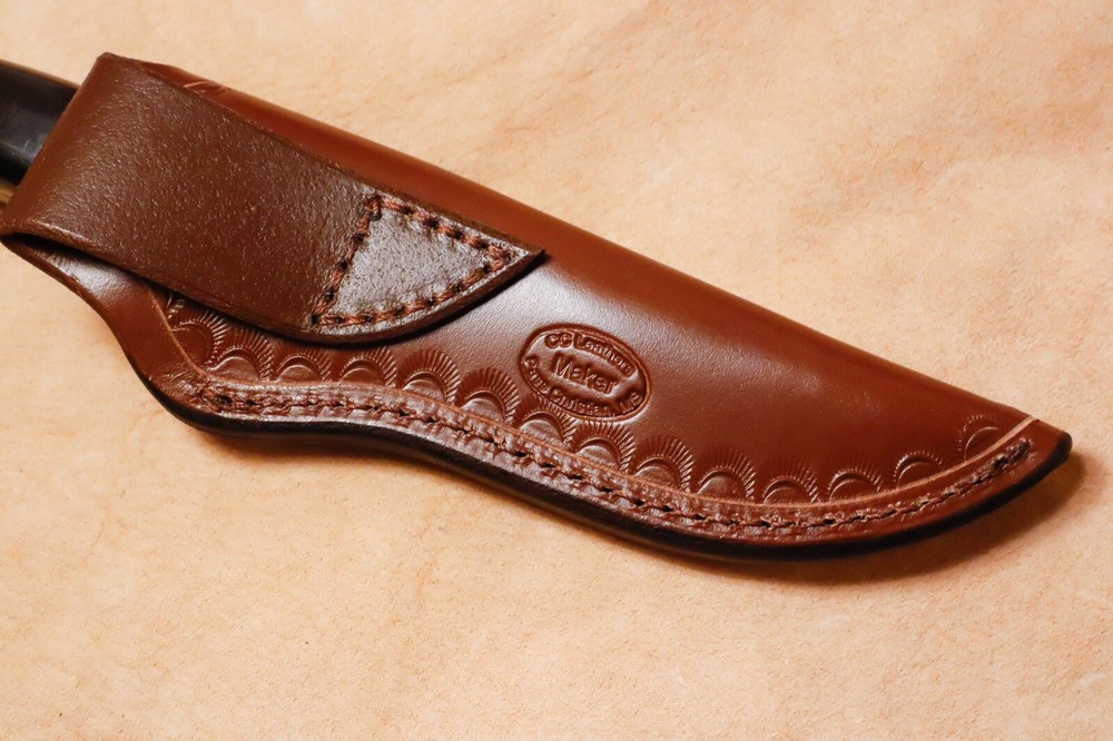 Custom Leather Sheath for Buck 119 Knife (left hand)