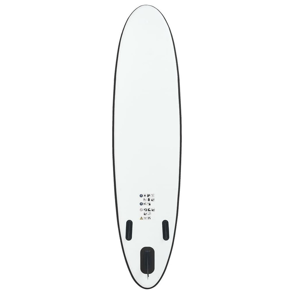 vidaXL Inflatable Stand up Paddle Board Set Black and White