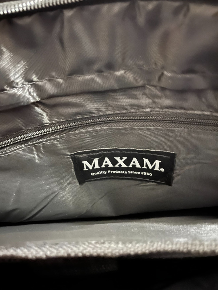 Master Mason Square Compass Canvas Briefcase Zipper Pockets Shoulder Strap NEW!