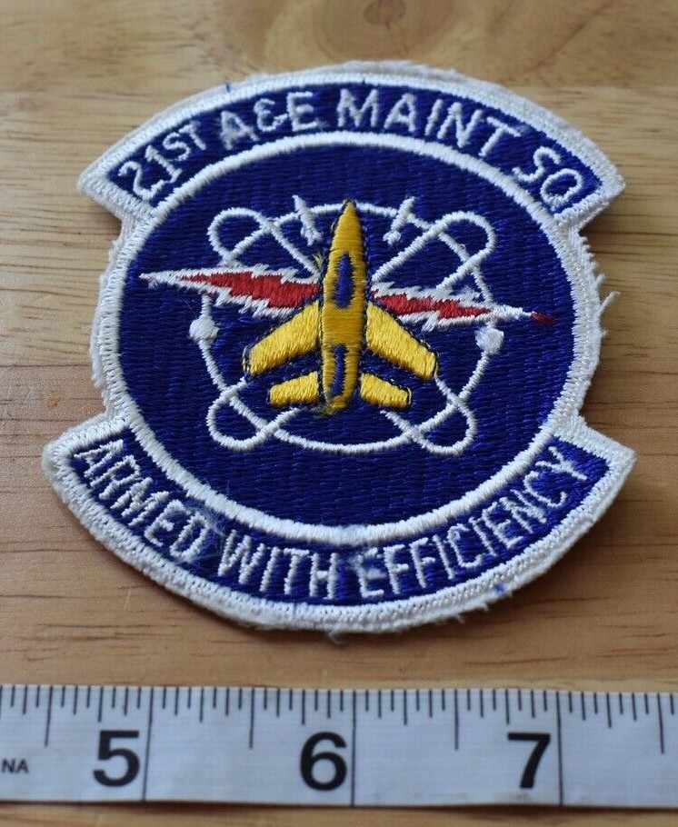 Vtg USAF Air Force 21st A&E Armament & Electronics Maintenance Squadron Patch