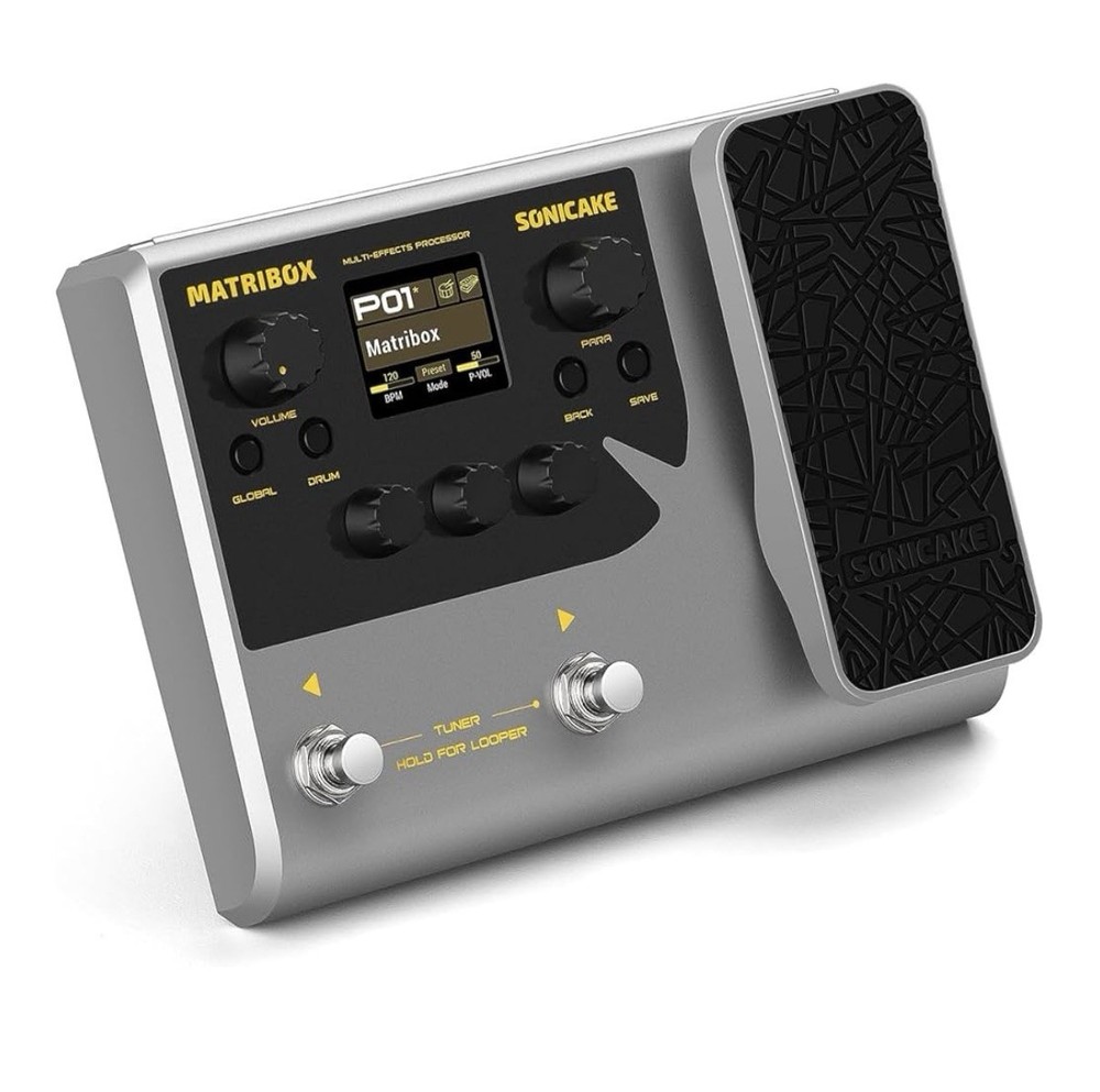 SONICAKE Matribox - Guitar Multi Effects Processor with Expression Pedal, Wit