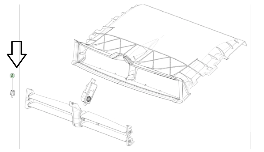 Tesla Model 3, Y Ambient Air Temperature Sensor, 2017-2023