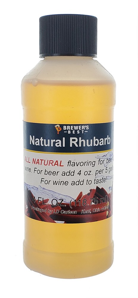 Natural Rhubarb Flavoring Extract - 4 oz.