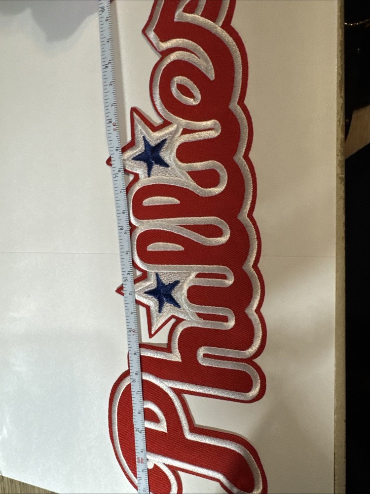 Phillies Large Embroidered Iron On Patch