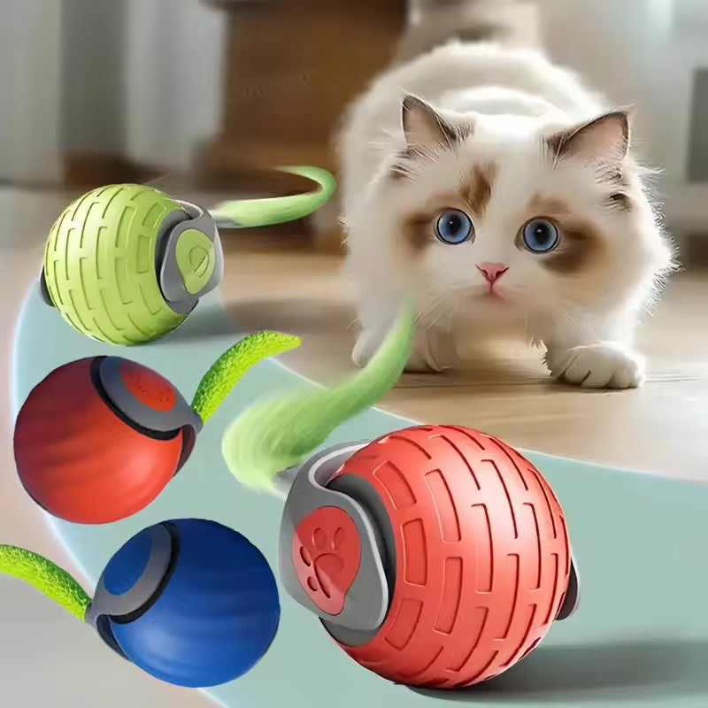 Smart & Interactive Rolling Dog/Cat Ball USB Rechargeable 3 Modes Non-Stop Play
