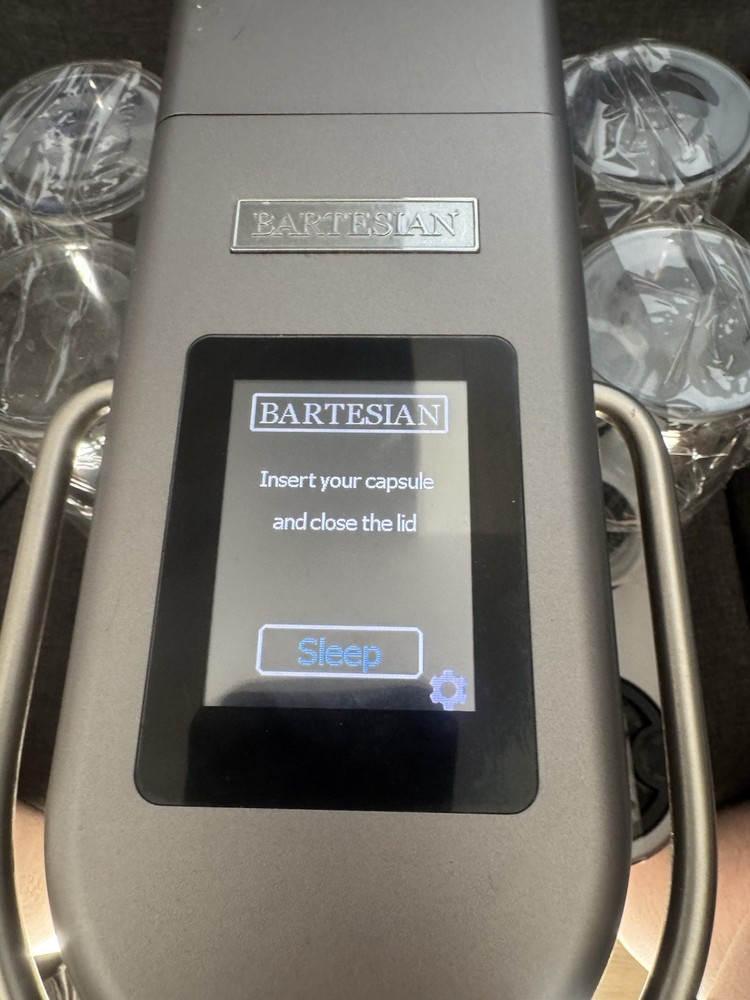 Bartesian 55300 12V DD01 Premium Cocktail Maker Machine w bottles - Gray- Tested