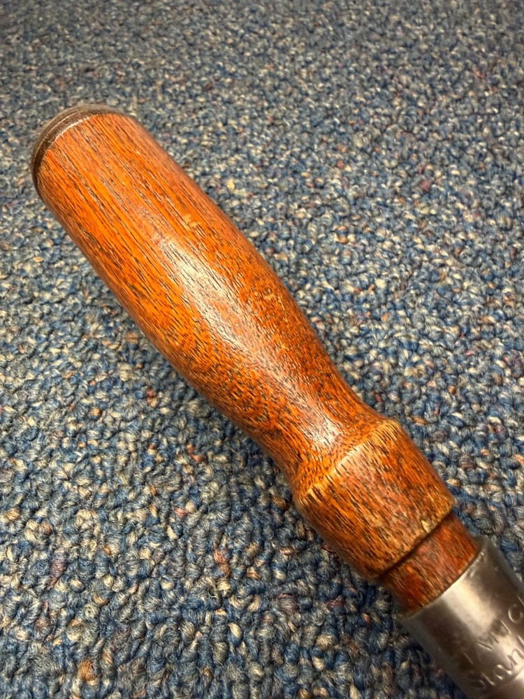 Vtg Stanley Defiance No. 1251 socket chisel, 1", very nice