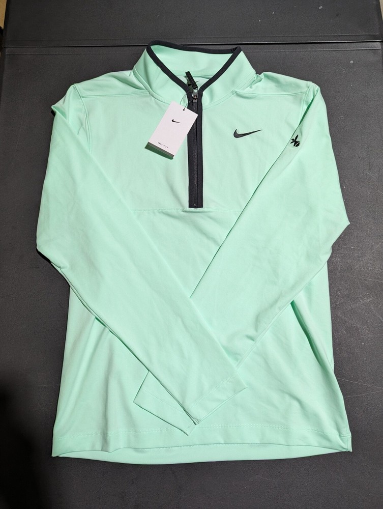 NWT MEN'S NIKE DRI-FIT PULLOVER, SIZE: S, COLOR: LIGHT GREEN (M3)