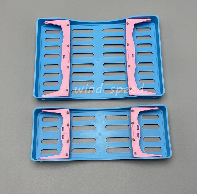 Plastic Sterilization Cassette Rack Box For 5/10 Dental Lab Surgical Instruments