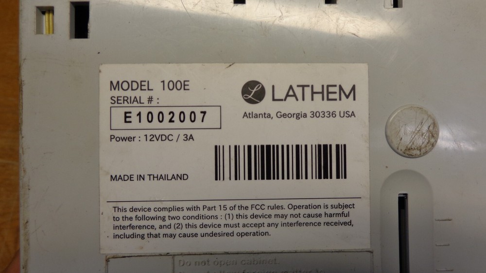 Lathem 100E Time Clock Printer Stamper
