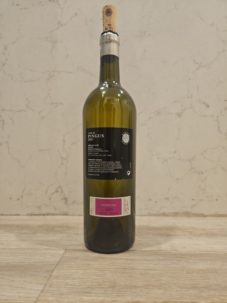 Flor de Pingus 2021 . Spain 🇪🇸 Empty Bottle with Cork.