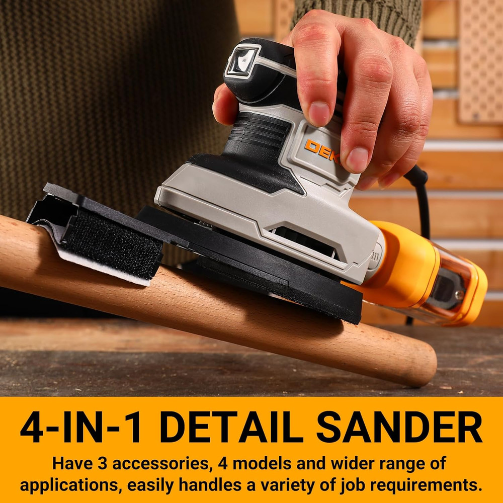 Detail Sander: DEKOPRO Multi-Function Mouse Sander Electric Sander Tool Corded P