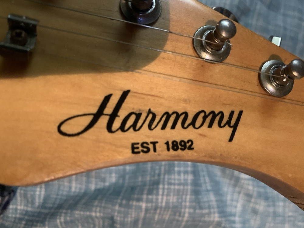bridge saddle vintage harmony electric guitar