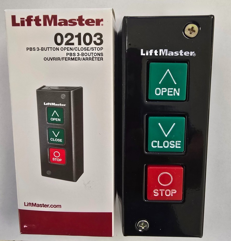 Liftmaster 02103 3-Button Indoor Surface Mount - No  Maintenance Alert System