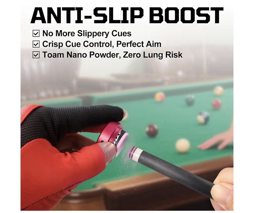 TAOM Pool Chalk Holder Round Shaped Practical Tool Billiards Accessories