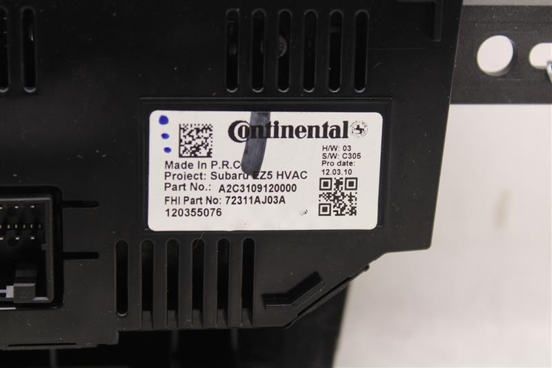 Used A/C Selector Switch fits: 2012 Subaru Legacy automatic temperature control