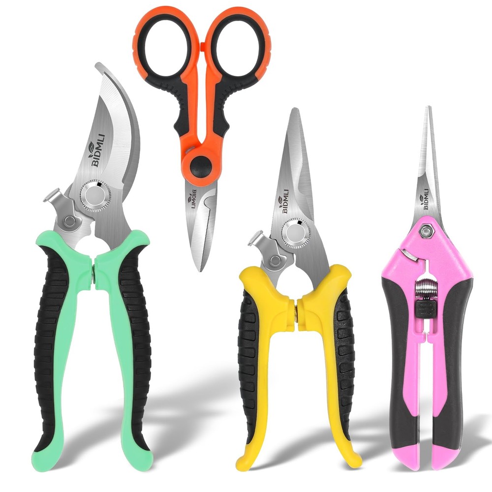 4-Pack Multifunctional Garden Scissors Set-BIDMLI Moderate, Multicolor-set 2