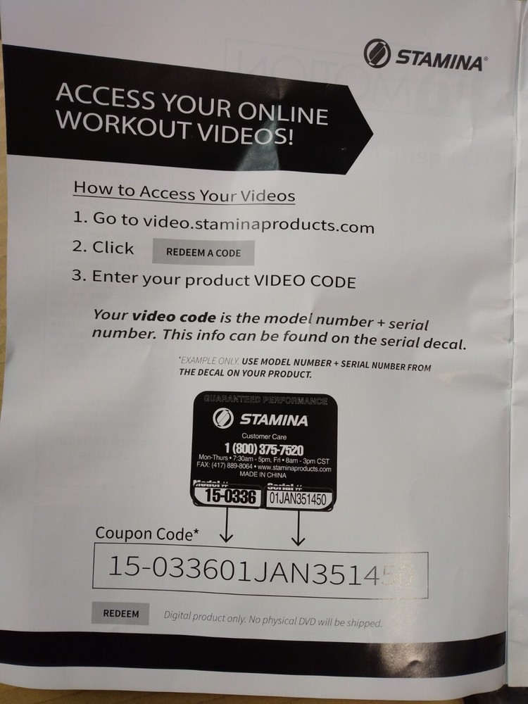 Stamina 55-1602B Inmotion Compact Strider