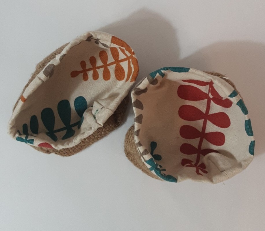 Small Fabric Baskets Set Of 2