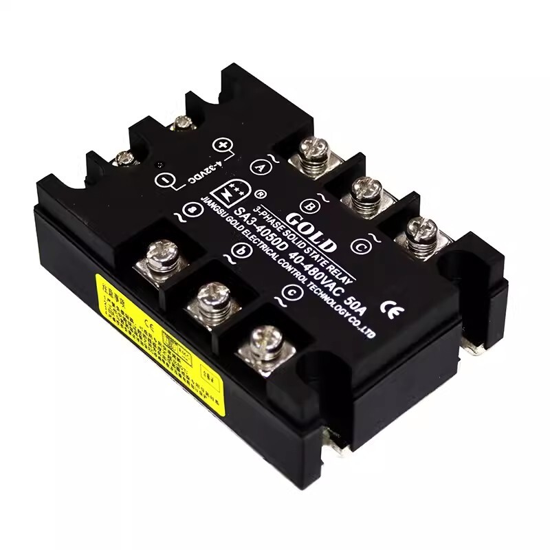 GOLD 3-phase Solid-state Relay SA3-4050D DC Controlled AC 50A 40-530V