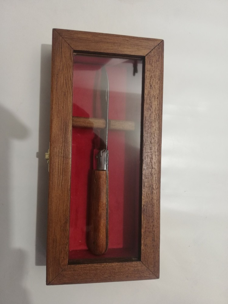 Wood Display Case For Knives Coins