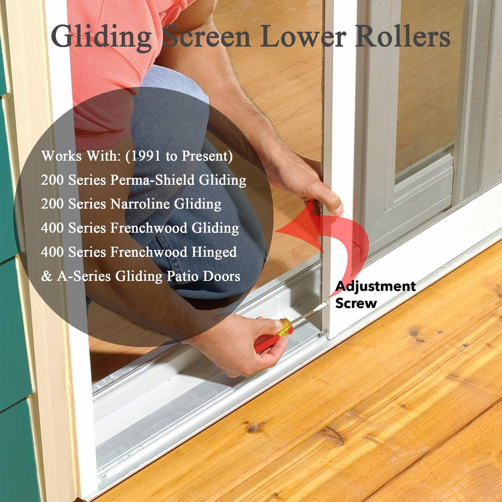 Lower Sliding Screen Door Roller Assembly Fits Andersen Gliding Screens Part ...
