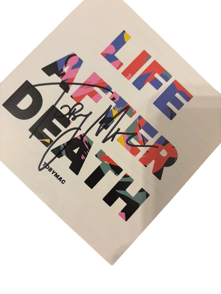 TOBY MAC SIGNED AUTOGRAPH LIFE AFTER DEATH FRAMED & MATTED CD DISPLAY DC TALK