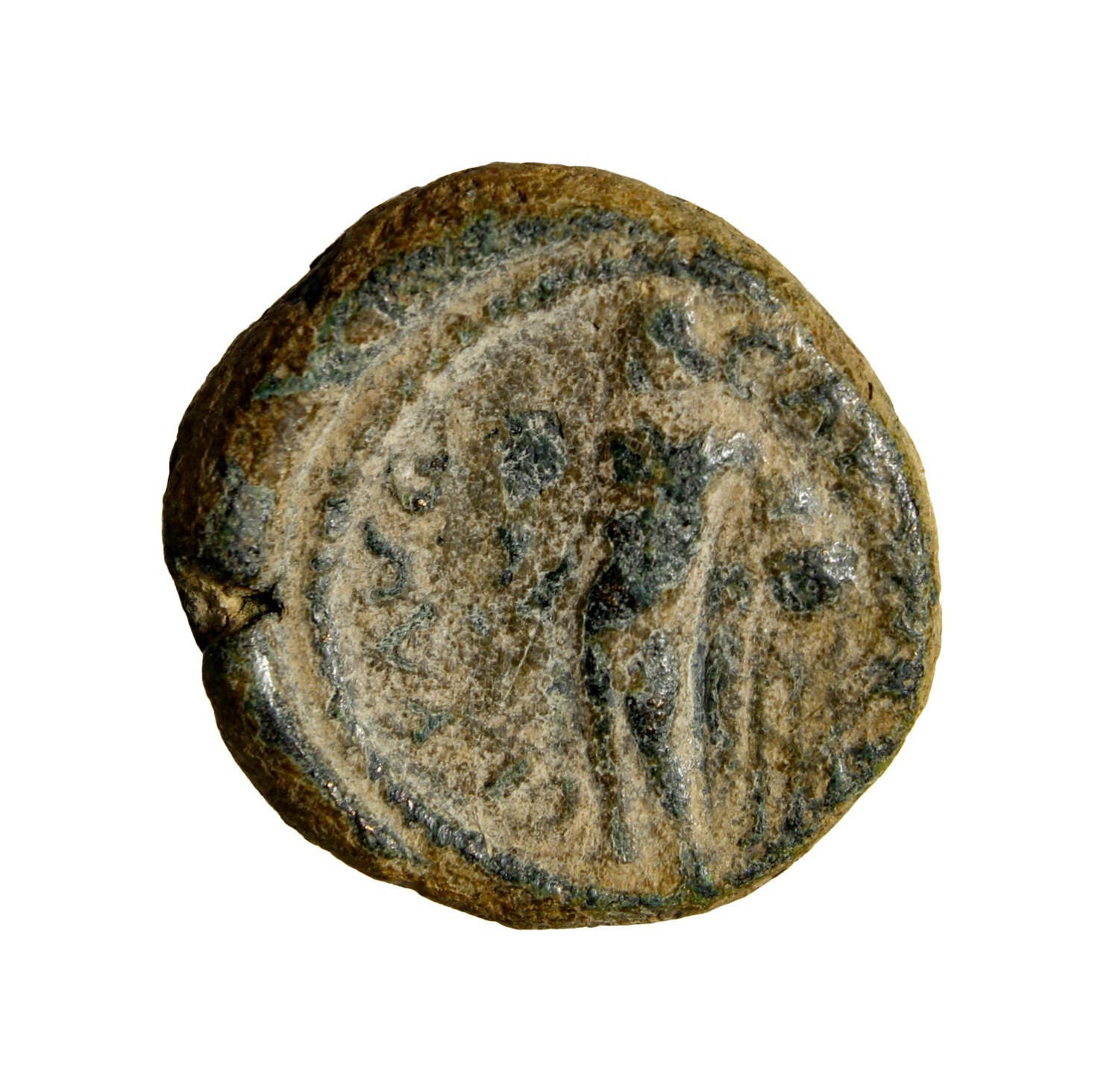 RARE Judaea. Hadrian Æ 17mm of Caesarea Maritima. 117-138 CE. Roman Coin