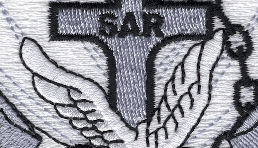 SAR Search & Rescue Swimmer Silver Badge Patch