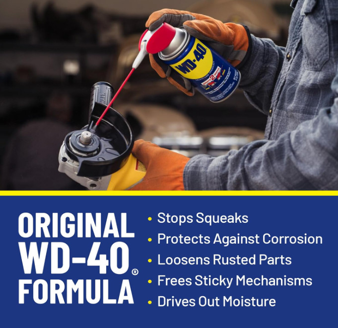 WD-40 Multi-Use Spray – Original Formula, Smart Straw, 12oz (6-Pack)