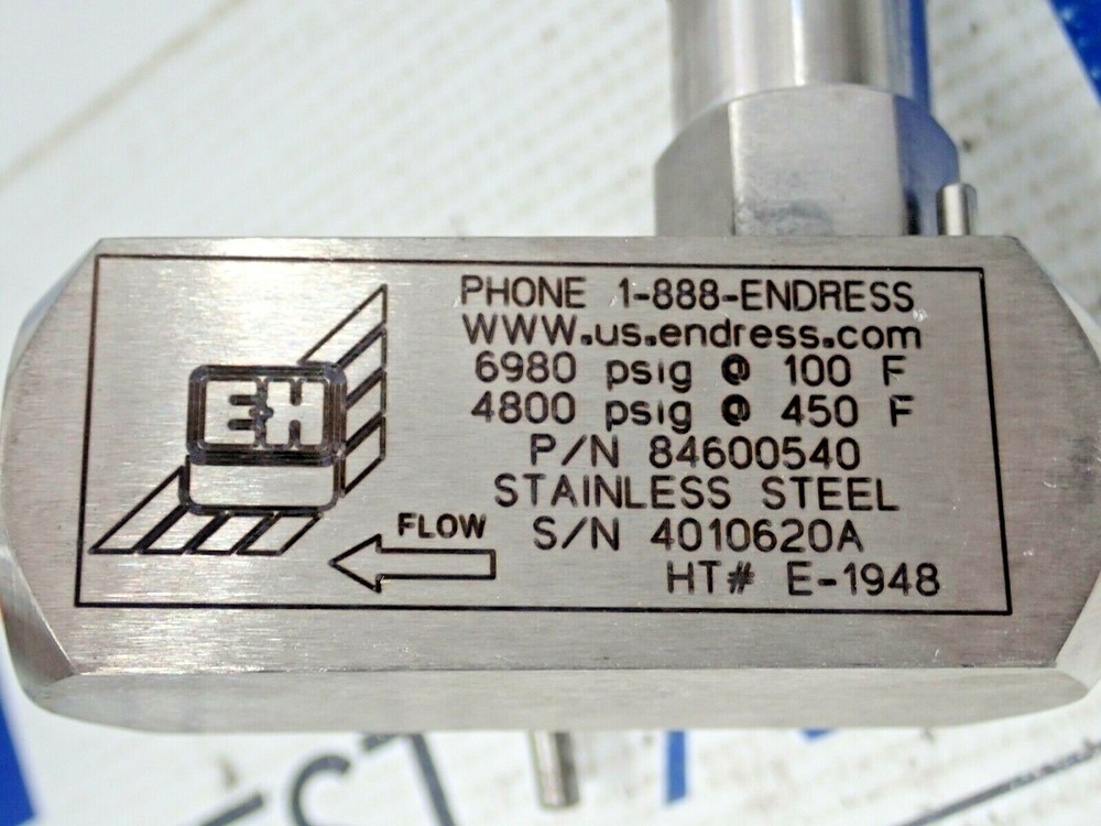 BLOCK & BLEED VALVE 84600540 ENDRESS+HAUSER NEW