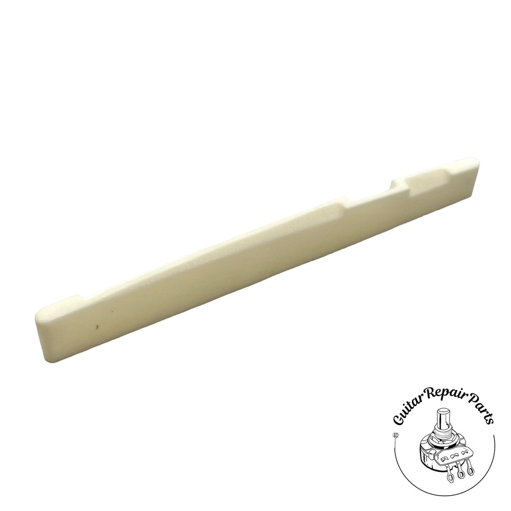Compensated Saddle For Acoustic Guitars - Bleached Bone