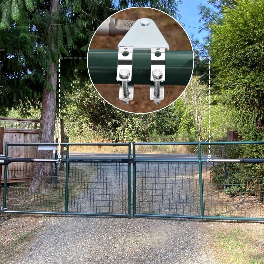 Universal Tube Bracket Kit for Automatic Gate Opener System, Suitable for 1.6...