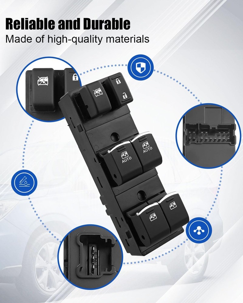 Driver Side Master Power Window Switch Fit for Subaru Forester 2017-2018 Replace