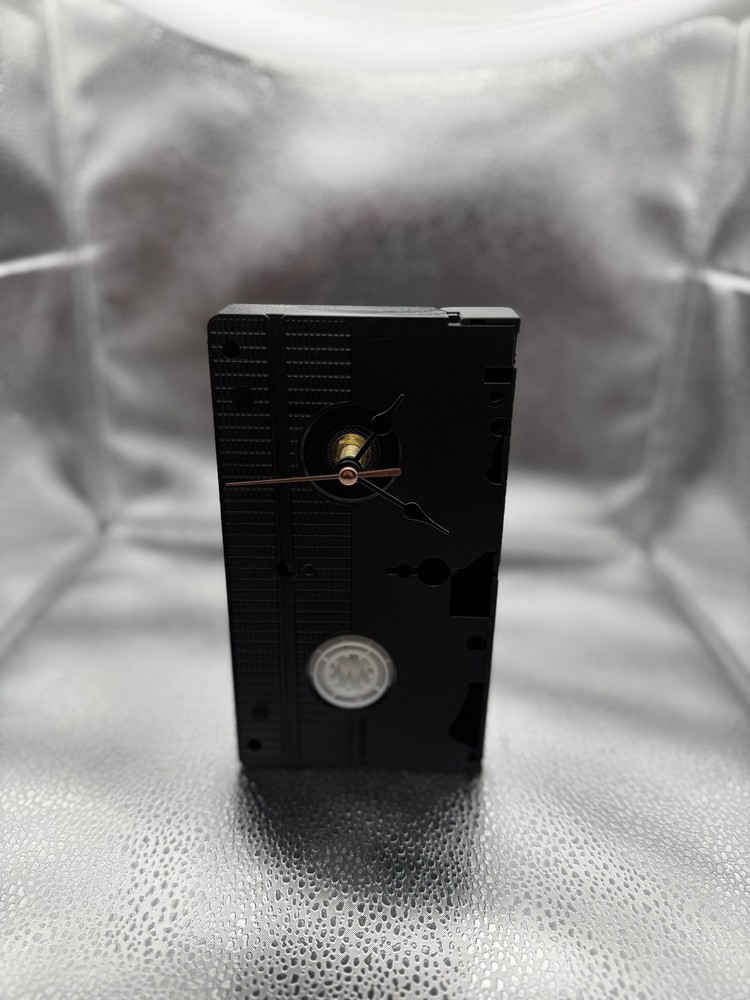 Vintage VHS Cassette Table/ Wall Clock Handmade