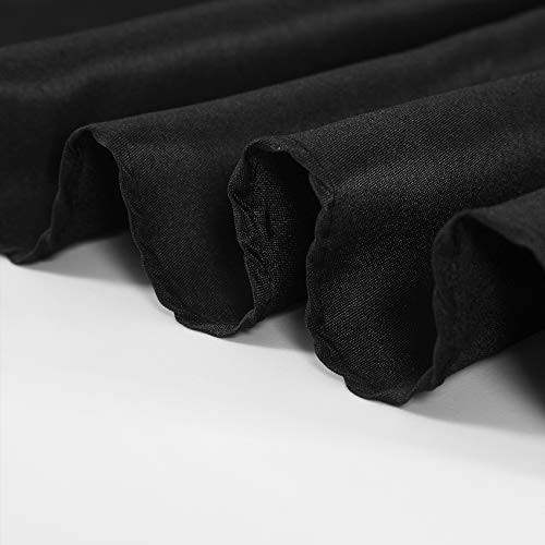 Rectangle Tablecloth 60x102 inch Washable 6pack 60"x102"(Rectangle) Black