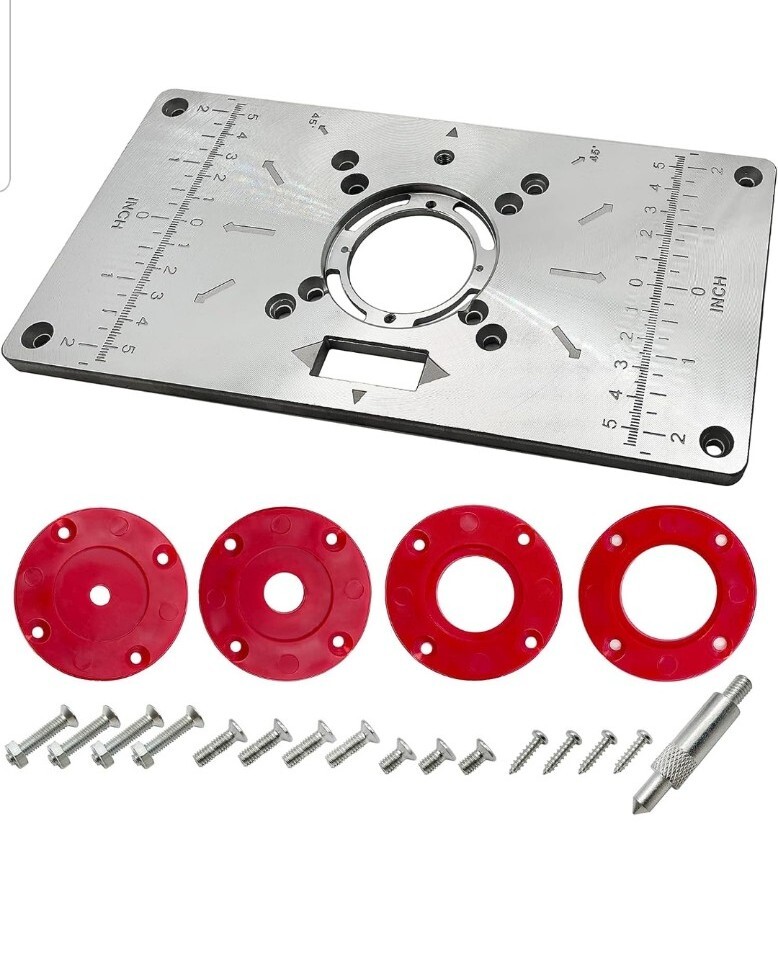 Aluminum Router Milling Table Insert Plate Trimmer Engraving Machine Woodworking