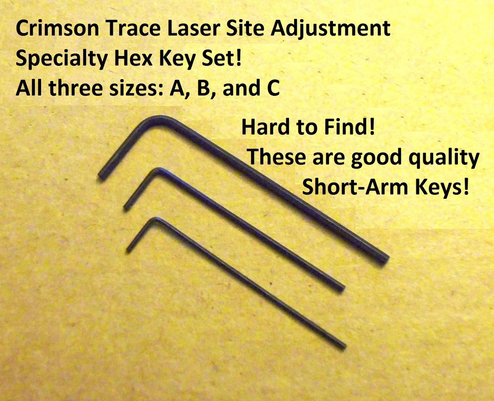 Crimson Trace Smith Wesson Battery And Laser Hex Key Tool Set 3 Sizes